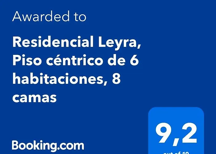 Residencial Leyra, Piso Centrico De 6 Habitaciones, 8 Camas